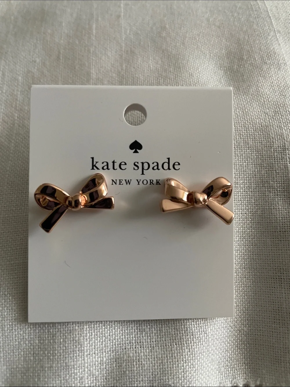 kate spade Rose Gold Bow Stud Earrings  NWT